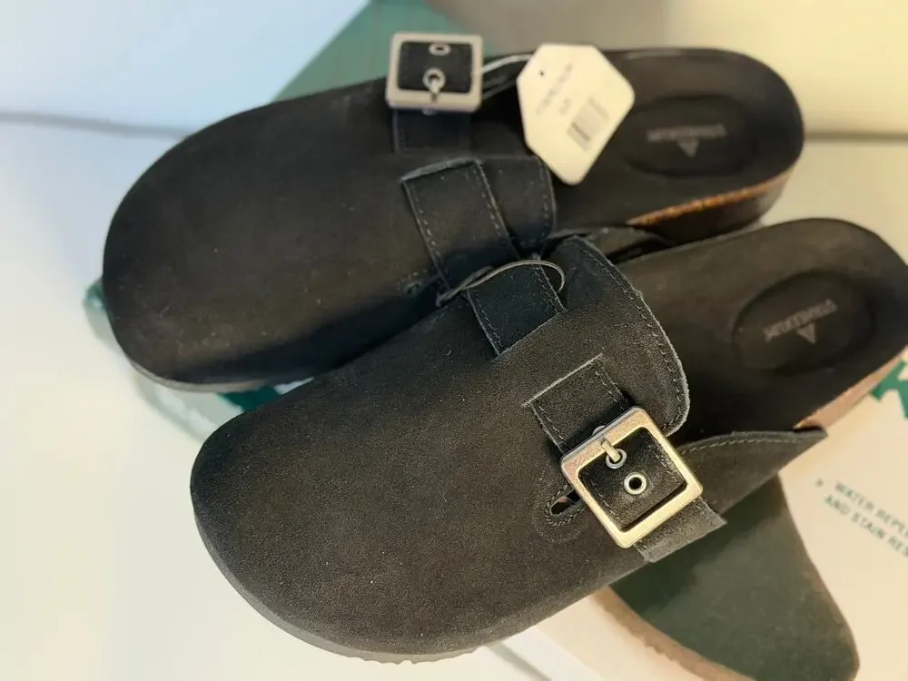 Staheekum Women’s Buckle Slip-On Clogs Black Size 7 New with Tags